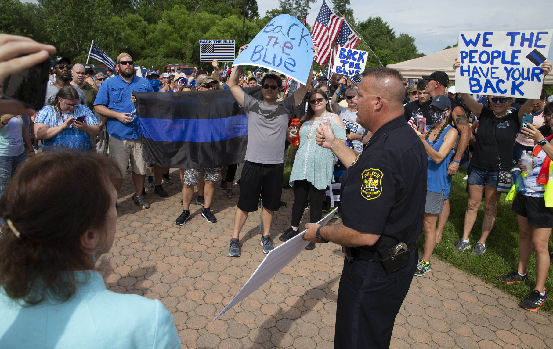 Back the Blue rally